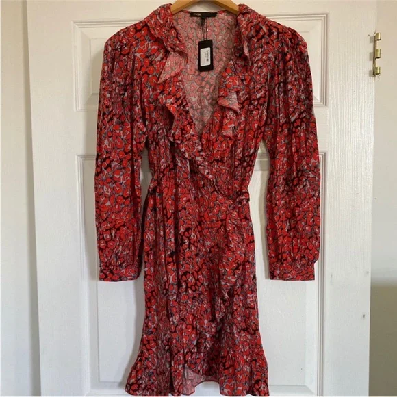 Fall Leopard Wrap Dress - Picture 7 of 12